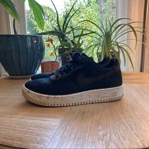 Nike Air Force 1 - Black and Carolina Blue - Sustainable Materials - Size 10.5